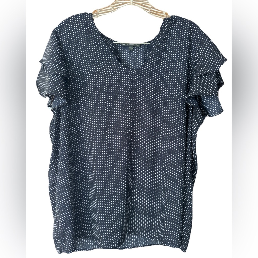 Adrianna Papell Polka Dot Blouse